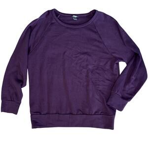 Eddie‎ Bauer Purple Crewneck Pullover Large Soft
